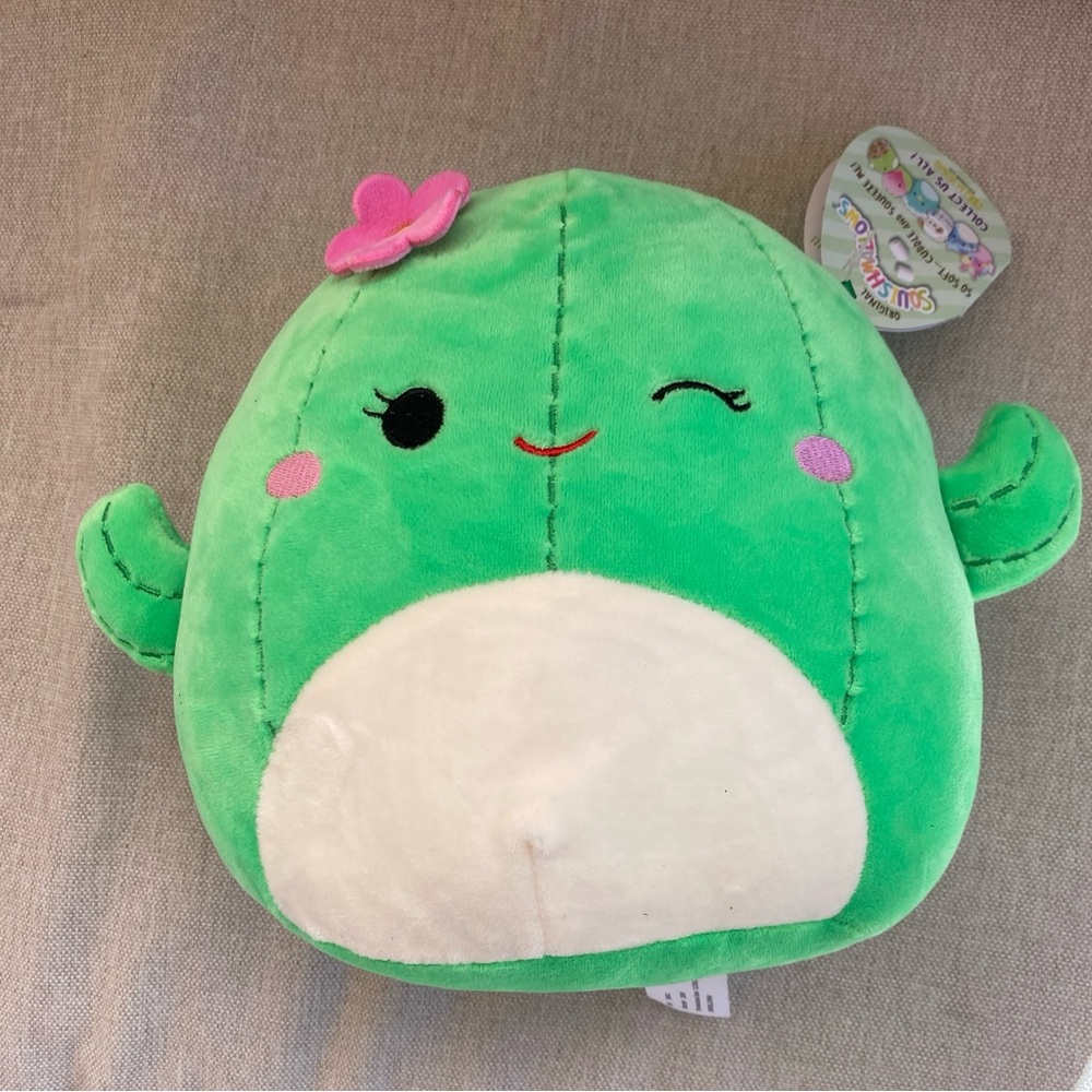 NWT. Squishmallows Maritza Cactus 8 inch Plush Toy - Green - Picture 1 of 4